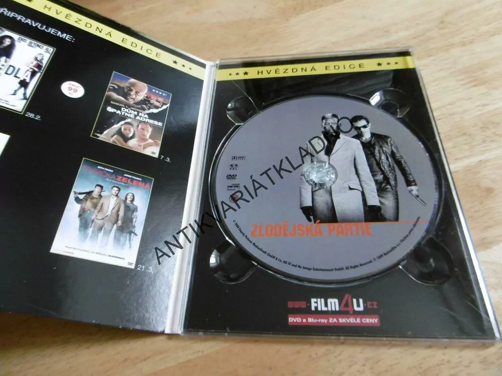 ZLODĚJSKÁ PARTIE, MORGAN FREEMAN, ANTONIO BANDERAS, DVD FILM
