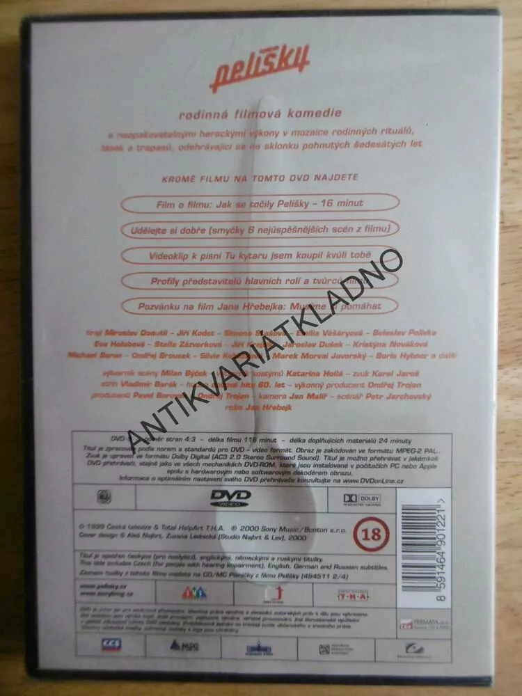 PELÍŠKY, DVD FILM