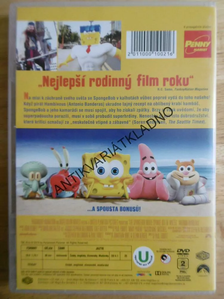 SPONGEBOB VE FILMU, HOUBA NA SUCHU, DVD FILM