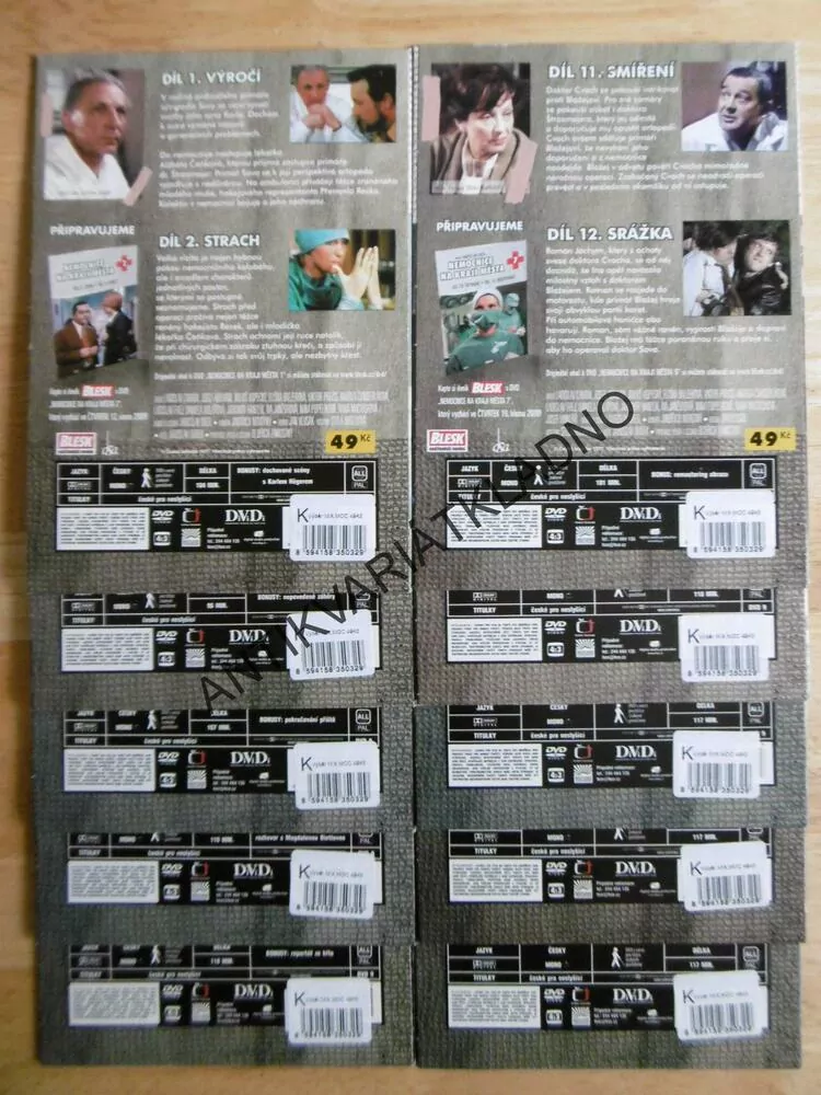 NEMOCNICE NA KRAJI MĚSTA, 1-20, DVD FILM 10X