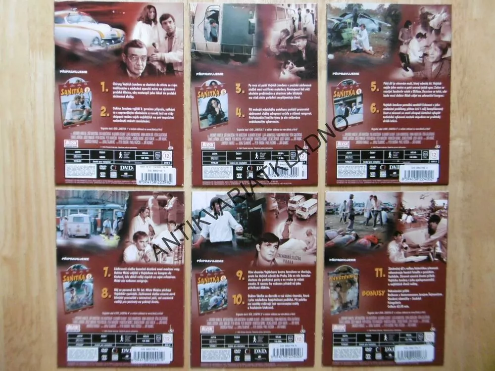 SANITKA, 1-11, DVD FILM 6X
