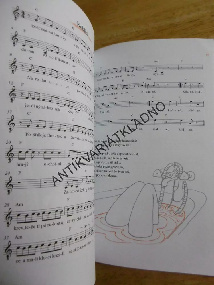 JÁ, PÍSNIČKÁŘ, TOMÁŠ KLUS, ZPĚVNÍK, NOTY, TEXTY,AKORDY, **an