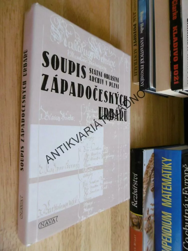 SOUPIS ZÁPADOČESKÝCH URBÁŘŮ, STÁTNÍ OBLASTNÍ ARCHIV V PLZNI, **an