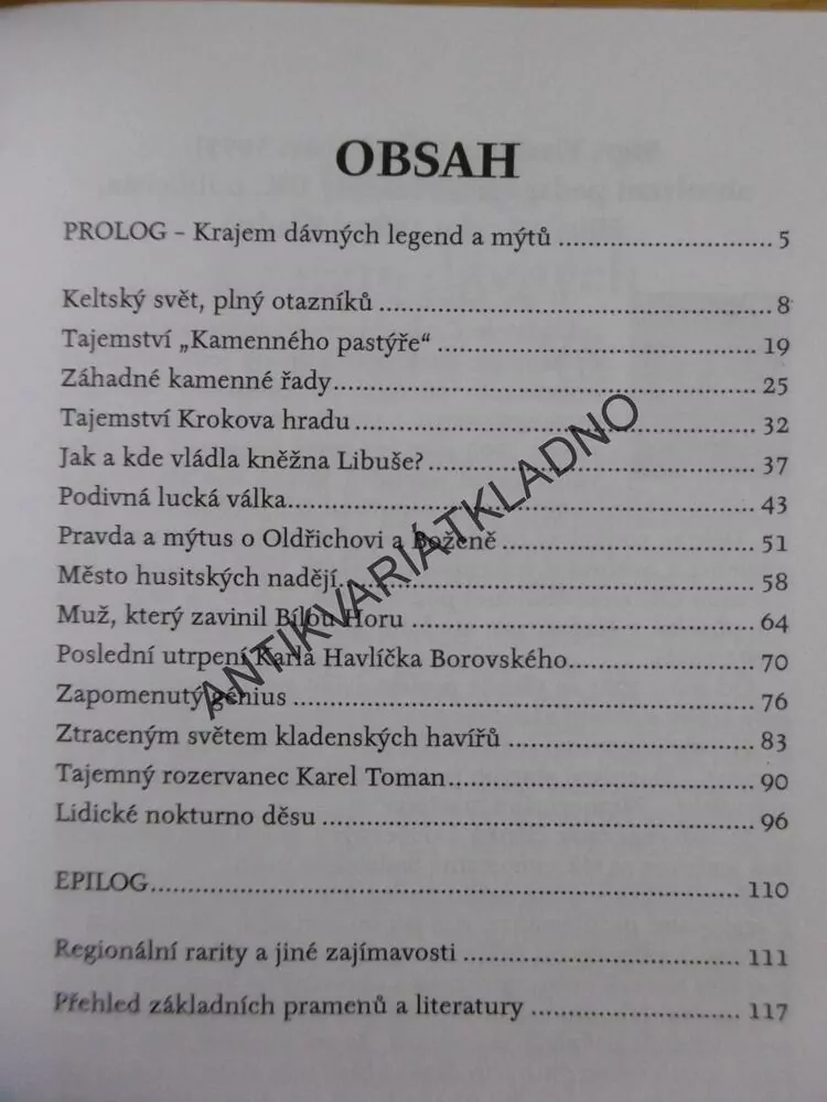ZÁHADY KLADENSKA,SLÁNSKA A OKOLÍ, LIŠKA, KLADNO, **an