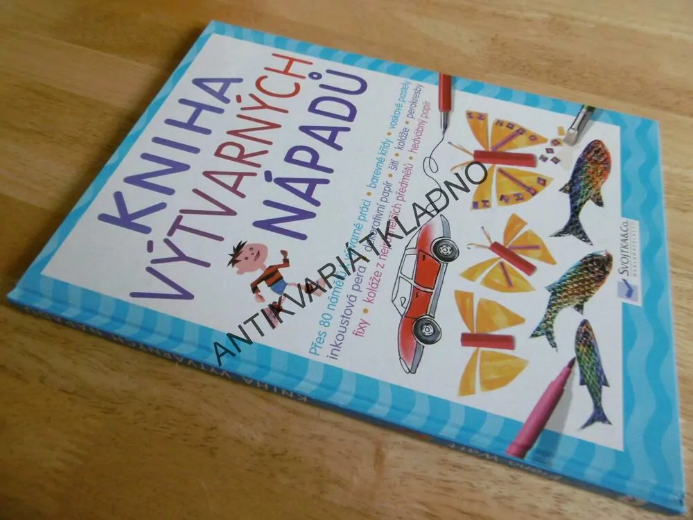 KNIHA VÝTVARNÝCH NÁPADŮ, PERA, PASTELY, PAPÍR, ŠITÍ, KOLÁŽE, PEROKRESBY, **an