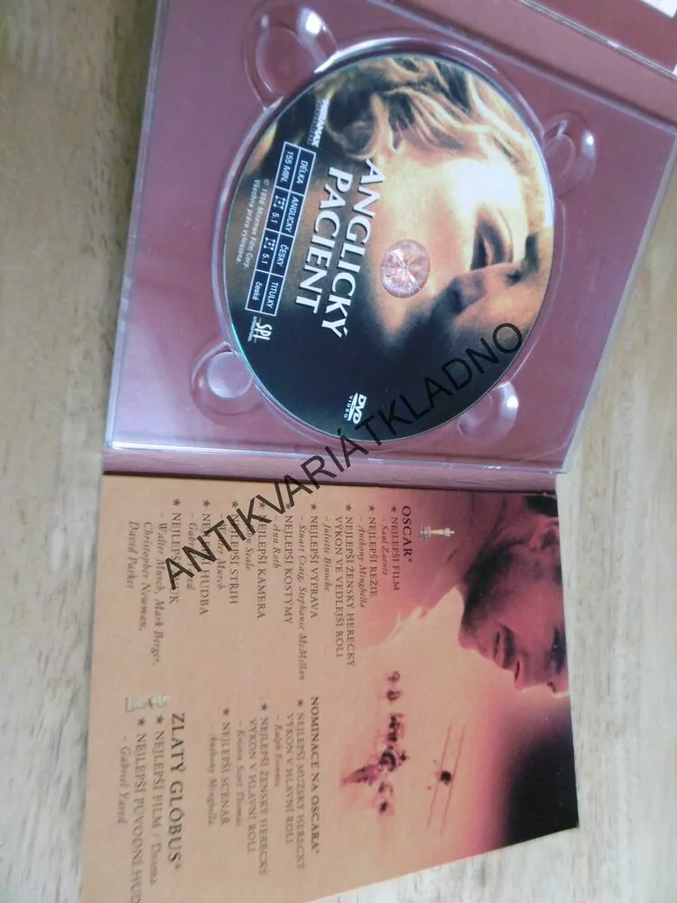 ANGLICKÝ PACIENT, DVD FILM