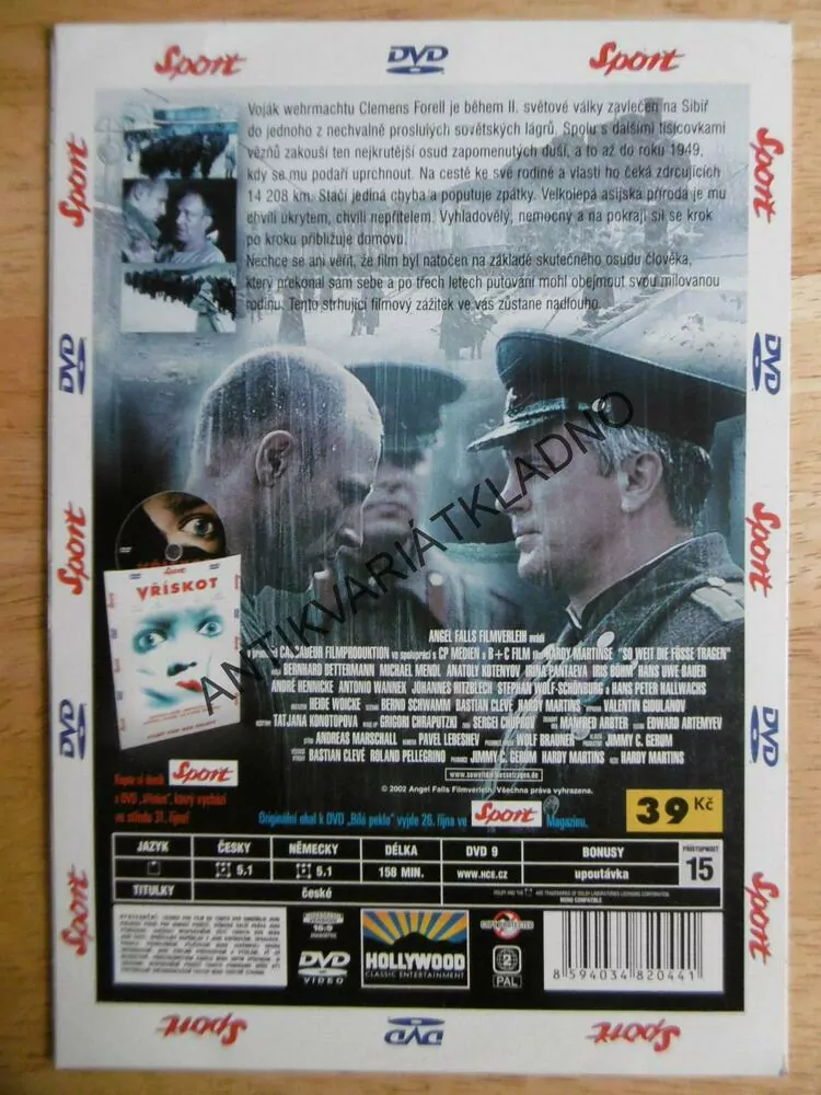 BÍLÉ PEKLO, DVD FILM 2.SVĚT.VÁLKA,