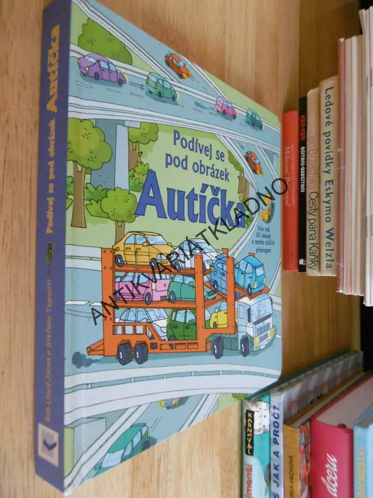 PODÍVEJ SE POD OBRÁZEK, AUTÍČKA, VÍCE NEŽ 60 OTEVÍRACÍ OKÉNKA