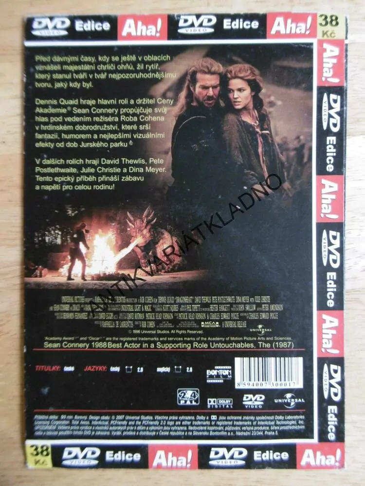DRAČÍ SRDCE, DVD FILM 