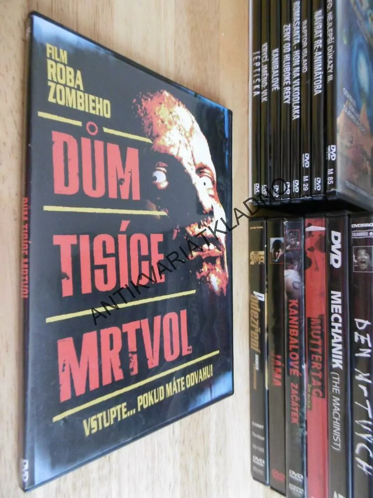DŮM TISÍCE MRTVOL, DVD FILM HOROR