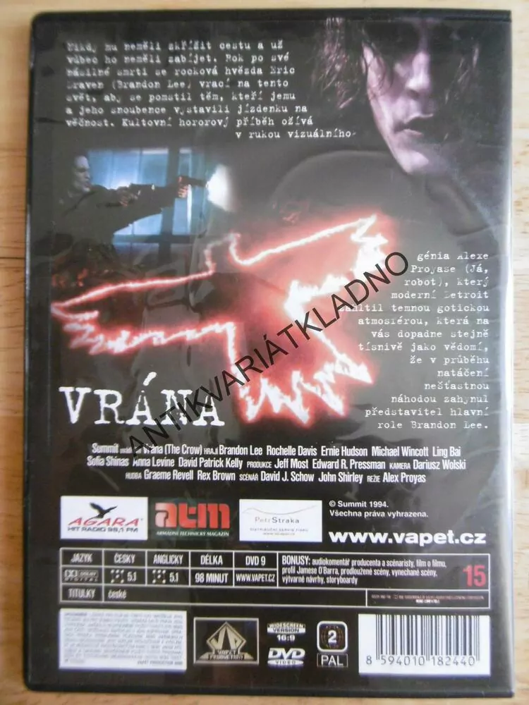 VRÁNA , DVD FILM HOROR