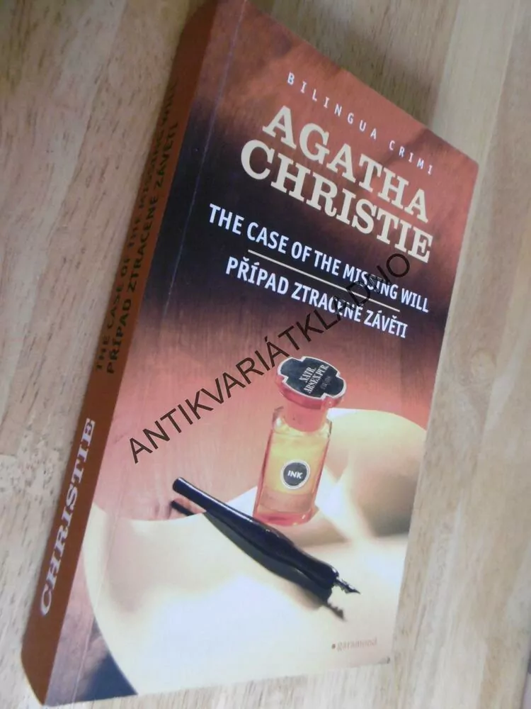 PŘÍPAD ZTRACENÉ ZÁVĚTI, THE CASE OF THE MISSING WILL, AGATHA CHRISTIE, DVOJJAZYČNÉ