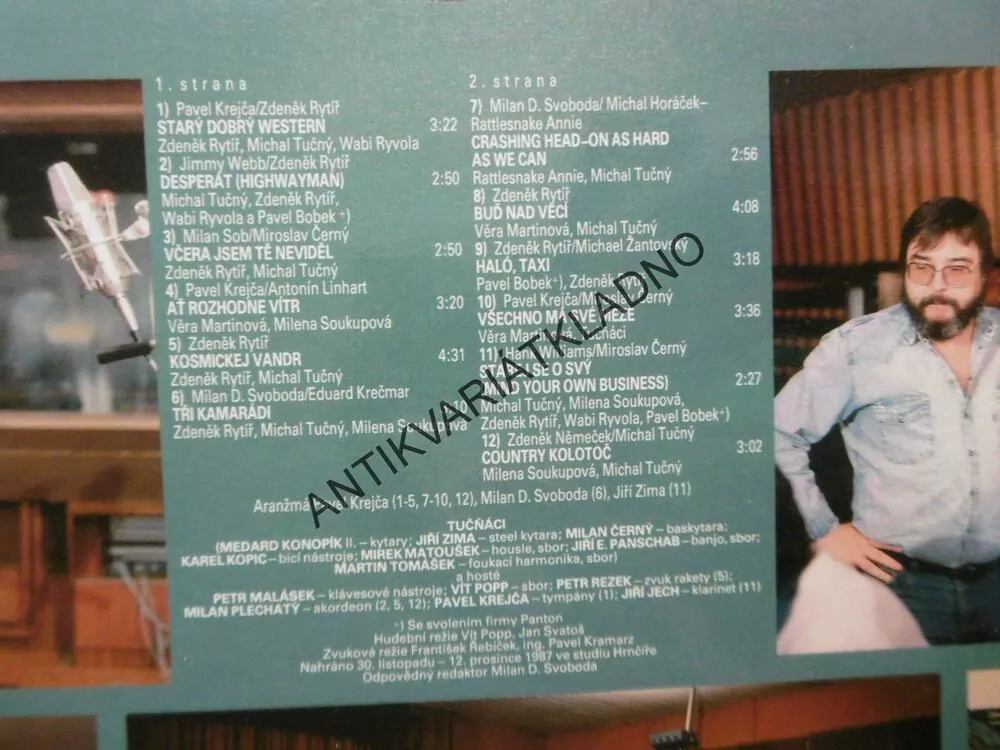 COUNTRY KOLOTOČ, MICHAL TUČNÝ, BOBEK, RYTÍŘ, RYVOLA, MARTINOVÁ, SOUKUPOVÁ, 