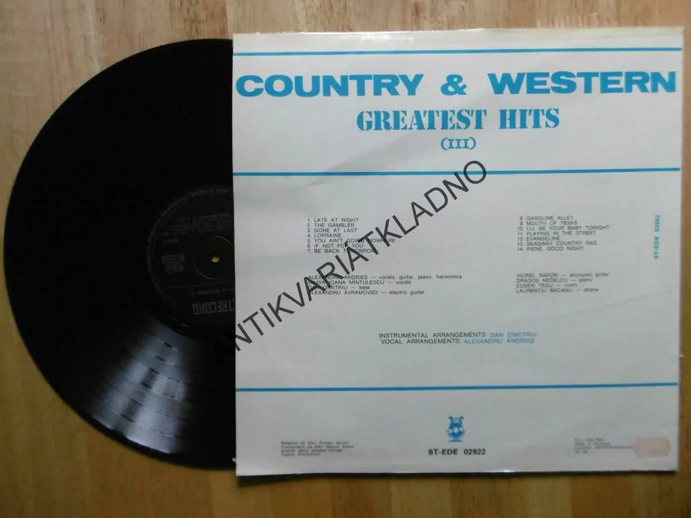 COUNTRY A WESTERN GREATEST HITS, III. 