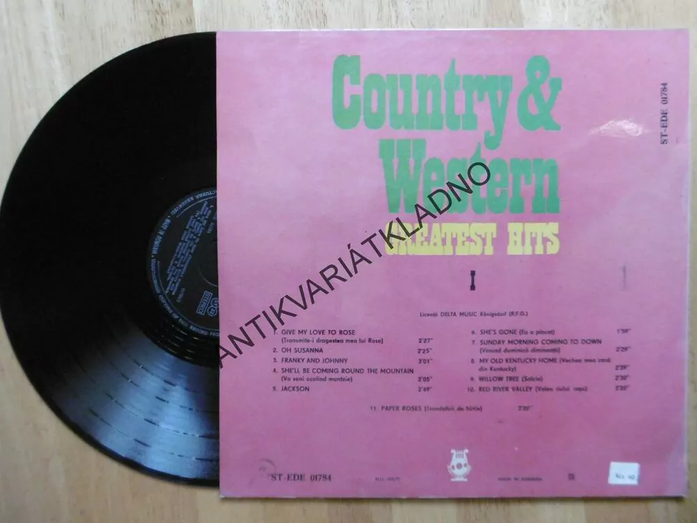 COUNTRY A WESTERN, GREATEST HITS 1.
