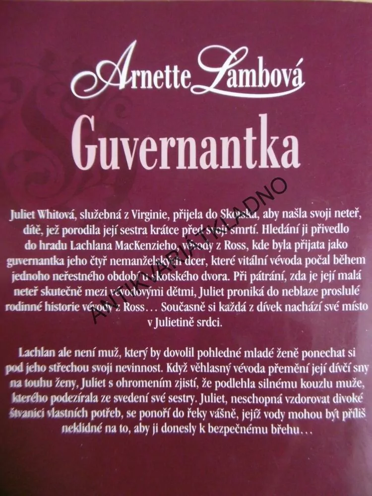 GUVERNANTKA, ARNETTE LAMB, **an