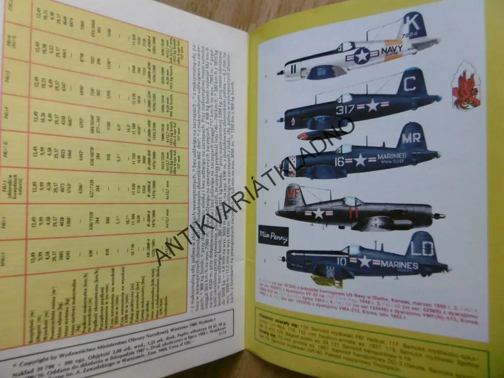 SAMOLOT MYSLIWSKI F4U CORSAIR, POLSKY, SEŠIT Č.122