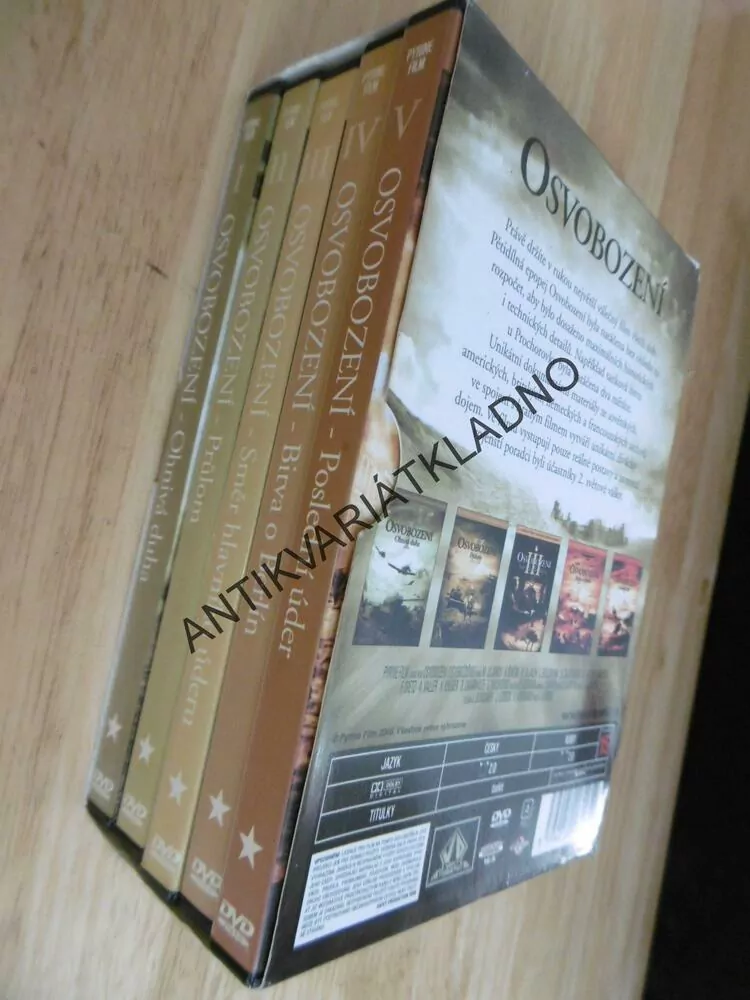 OSVOBOZENÍ 1-5,DVD FILM 2.SVĚT.VÁLKA, bez kartonového obalu