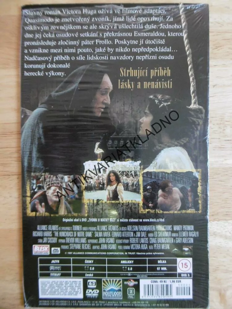 ZVONÍK U MATKY BOŽÍ, DVD FILM