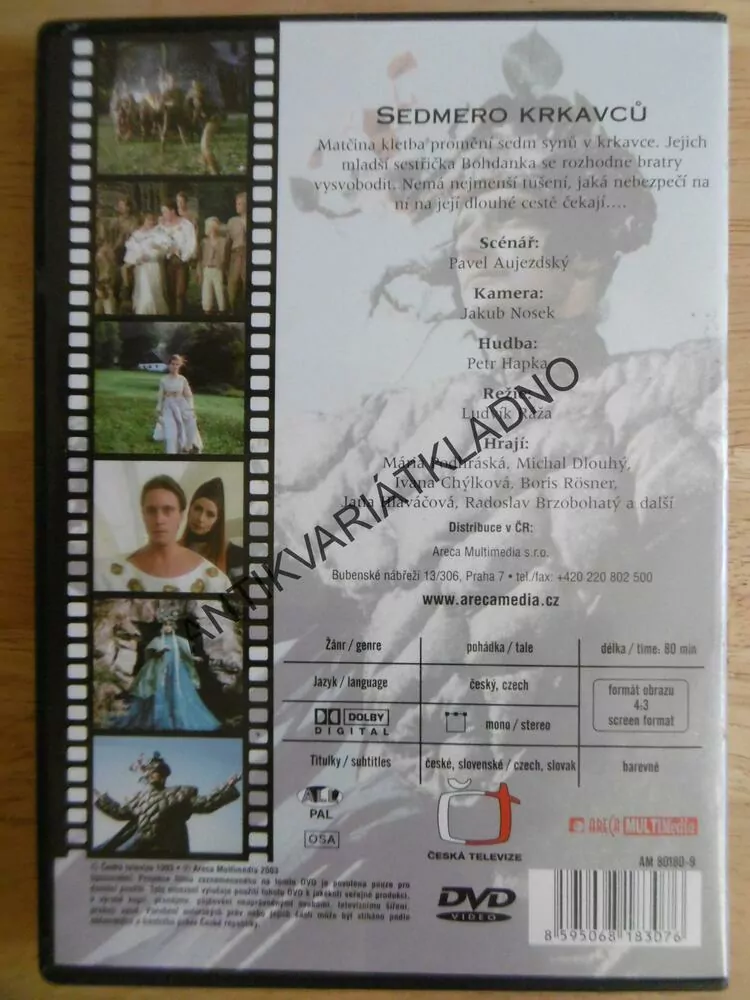 SEDMERO KRKAVCŮ, DVD FILM 
