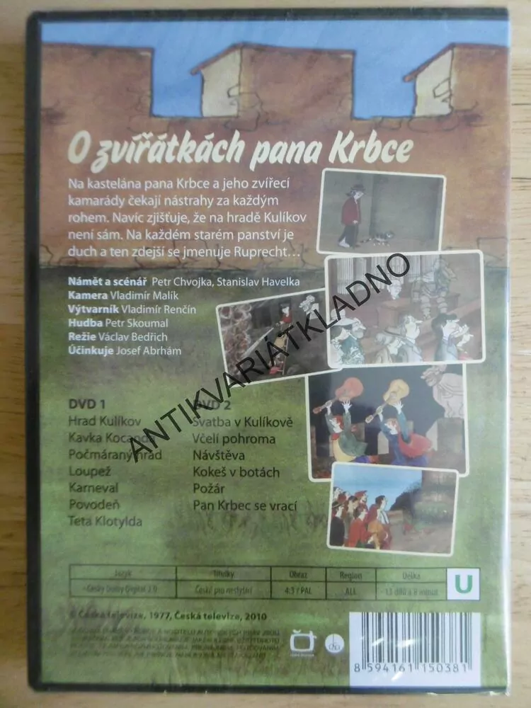 O ZVÍŘÁTKÁCH PANA KRBCE, 2 DVD FILM , VLADIMÍR RENČÍN