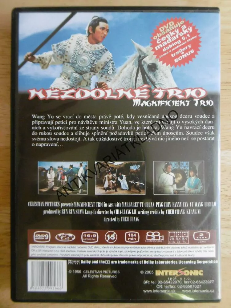 NEZDOLNÉ TRIO, DVD FILM