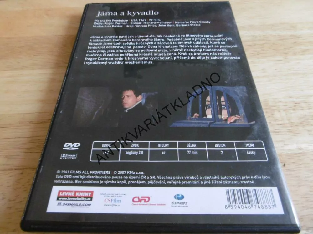 JÁMA A KYVADLO, DVD FILM 