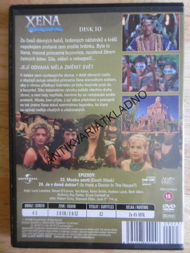 XENA, PRINCEZNA BOJOVNICE, DVD FILM