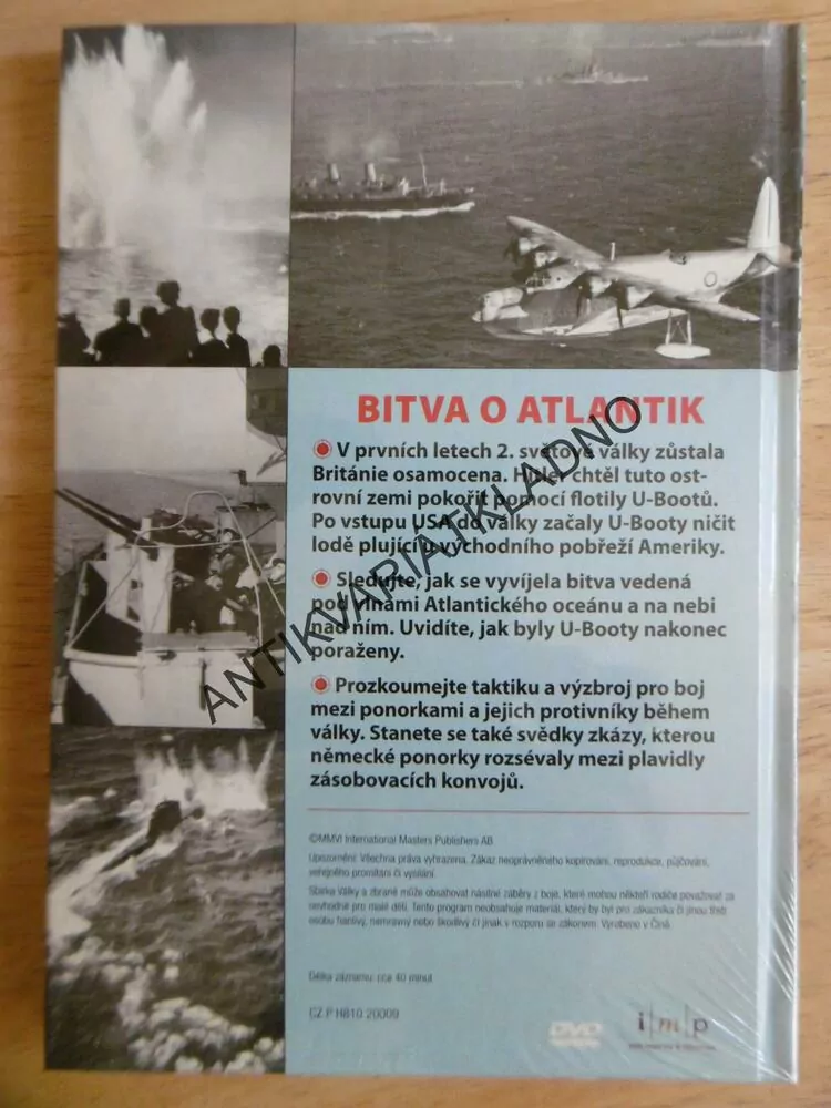 BITVA O ATLANTIK, DOKUMENT DVD FILM,