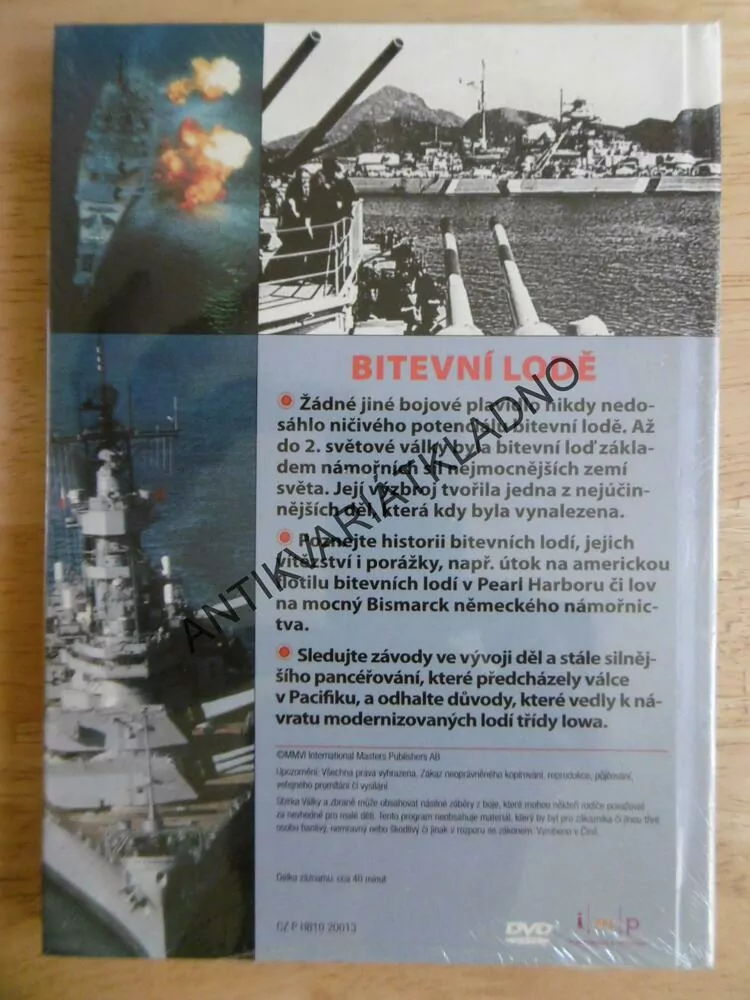 BITEVNÍ LODĚ, DOKUMENT DVD FILM,