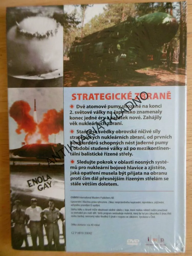 STRATEGICKÉ ZBRANĚ, DOKUMENT DVD FILM,