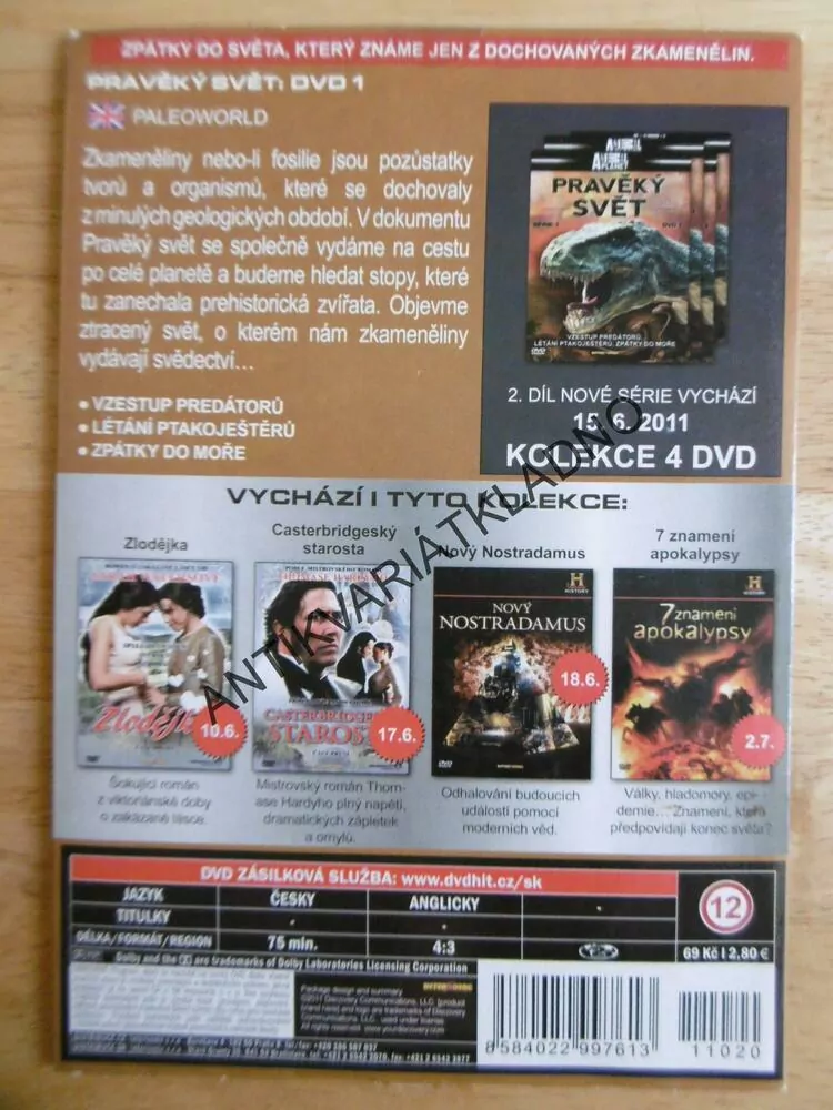 PRAVĚKÝ SVĚT, 1., DVD FILM DOKUMENT