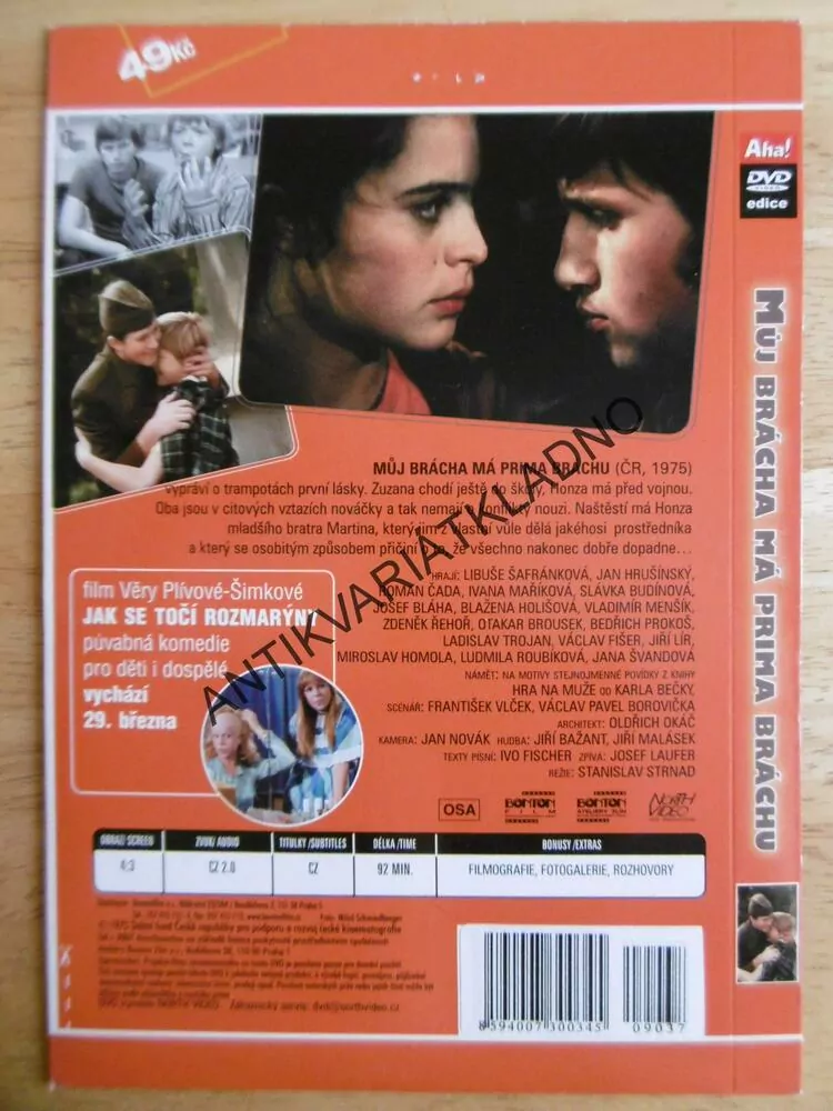 MŮJ BRÁCHA MÁ PRIMA BRÁCHU, DVD FILM