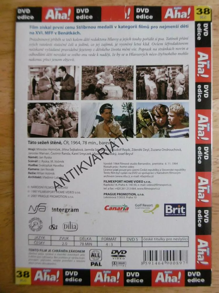 TÁTO, SEŽEŇ ŠTĚNĚ, DVD FILM 