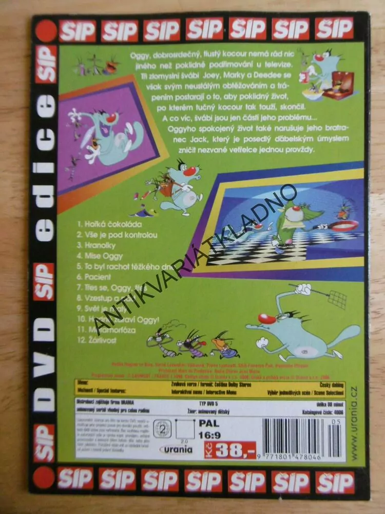 OGGY A ŠVÁBI 1., DVD FILM 
