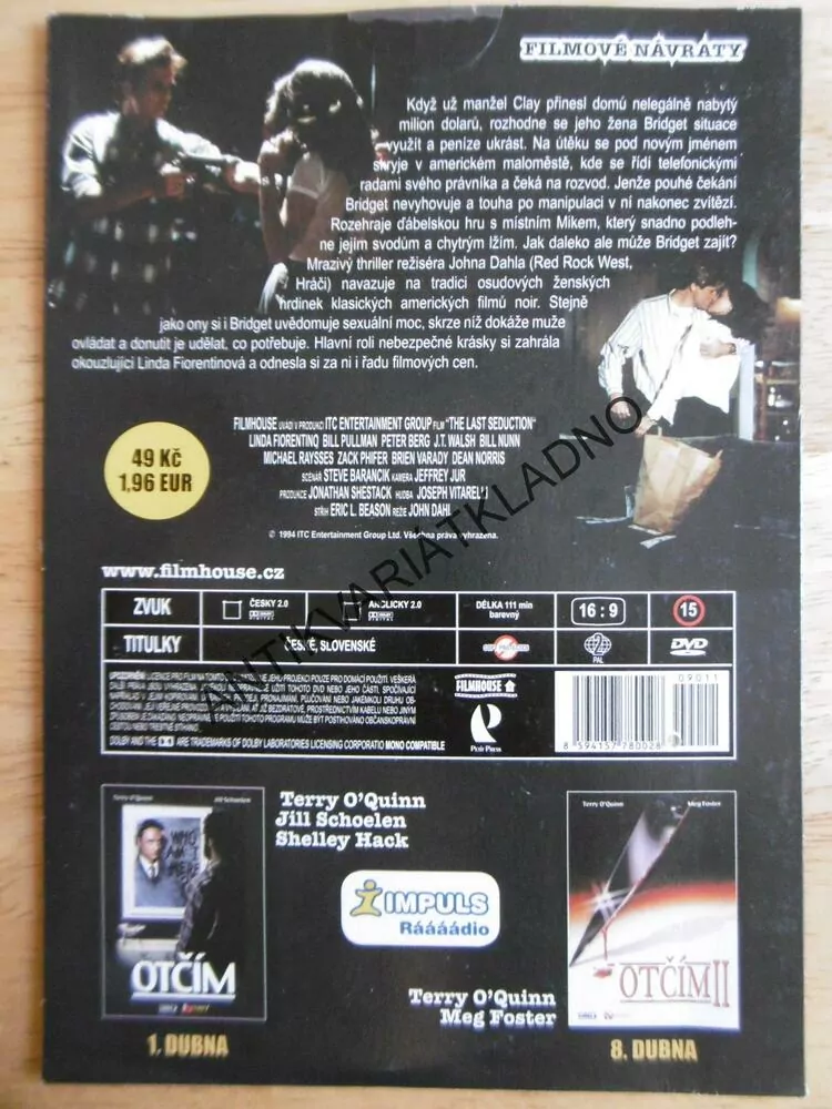 ĎÁBELSKÁ SVŮDKYNĚ, DVD FILM 