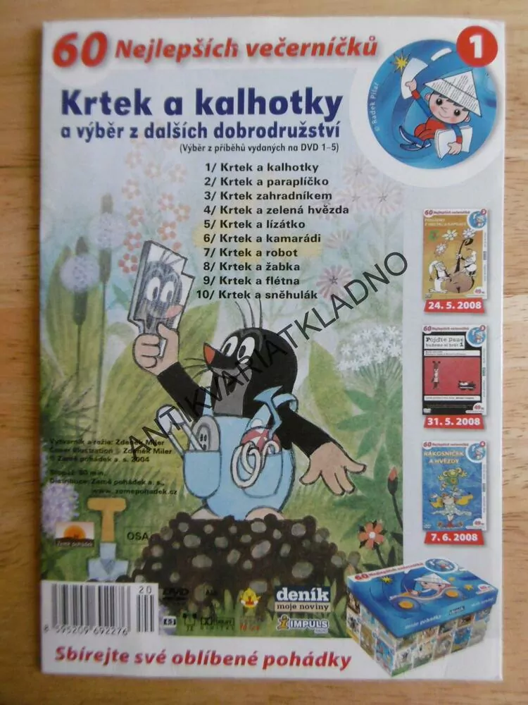 KRTEK A KALHOTKY, MILER, DVD FILM,