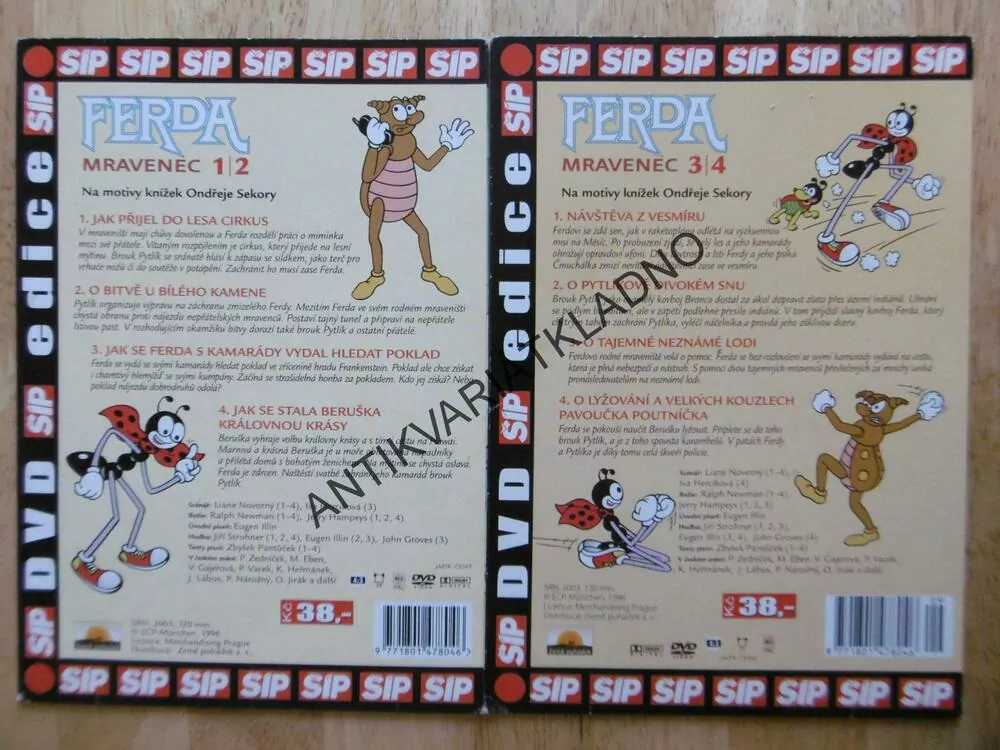 FERDA MRAVENEC, 1-4, DVD FILM 