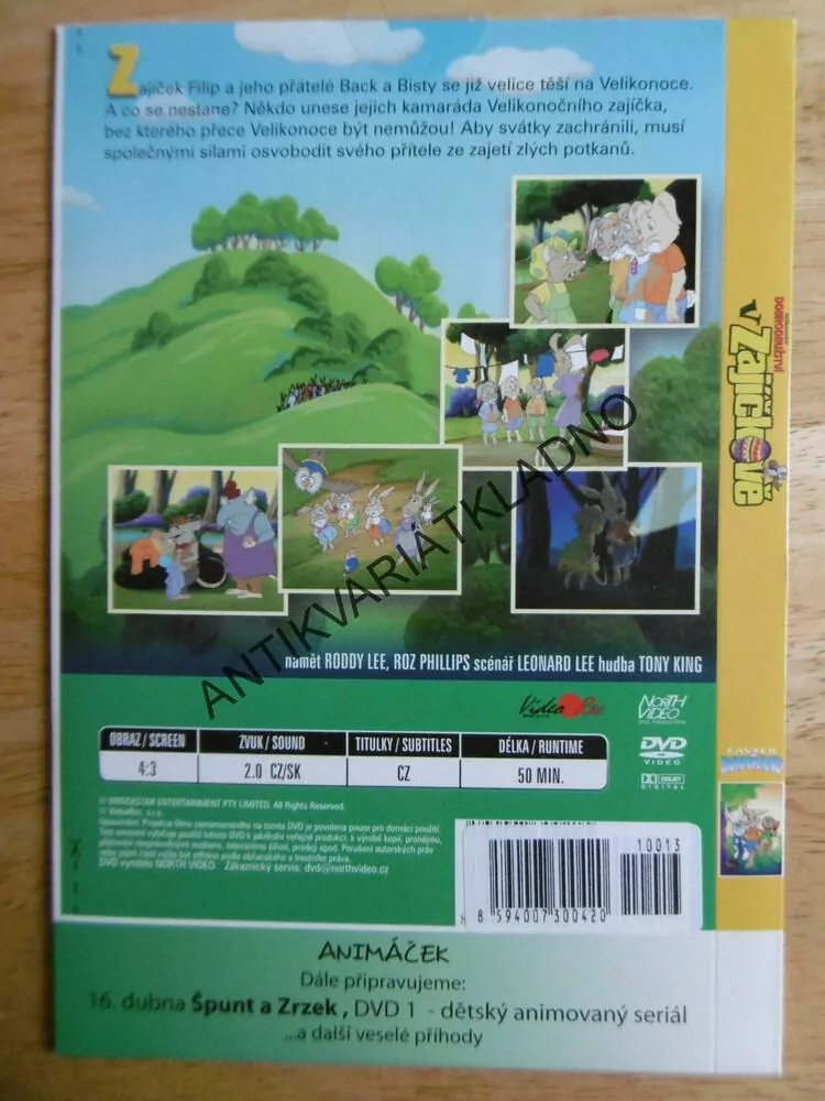 VELIKONOČNÍ DOBRODRUŽSTVÍ V ZAJÍČKOVĚ, DVD FILM