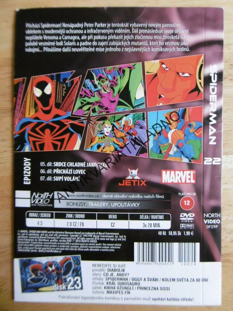 SPIDER-MAN, SPIDERMAN, 22., MARVEL, DVD FILM