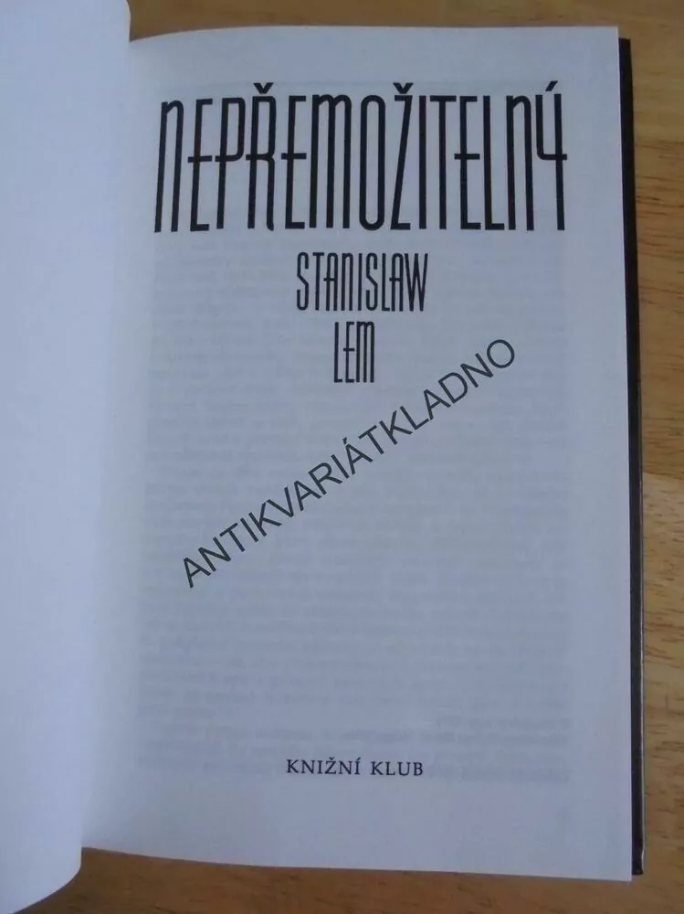 NEPŘEMOŽITELNÝ, STANISLAW LEM, **an