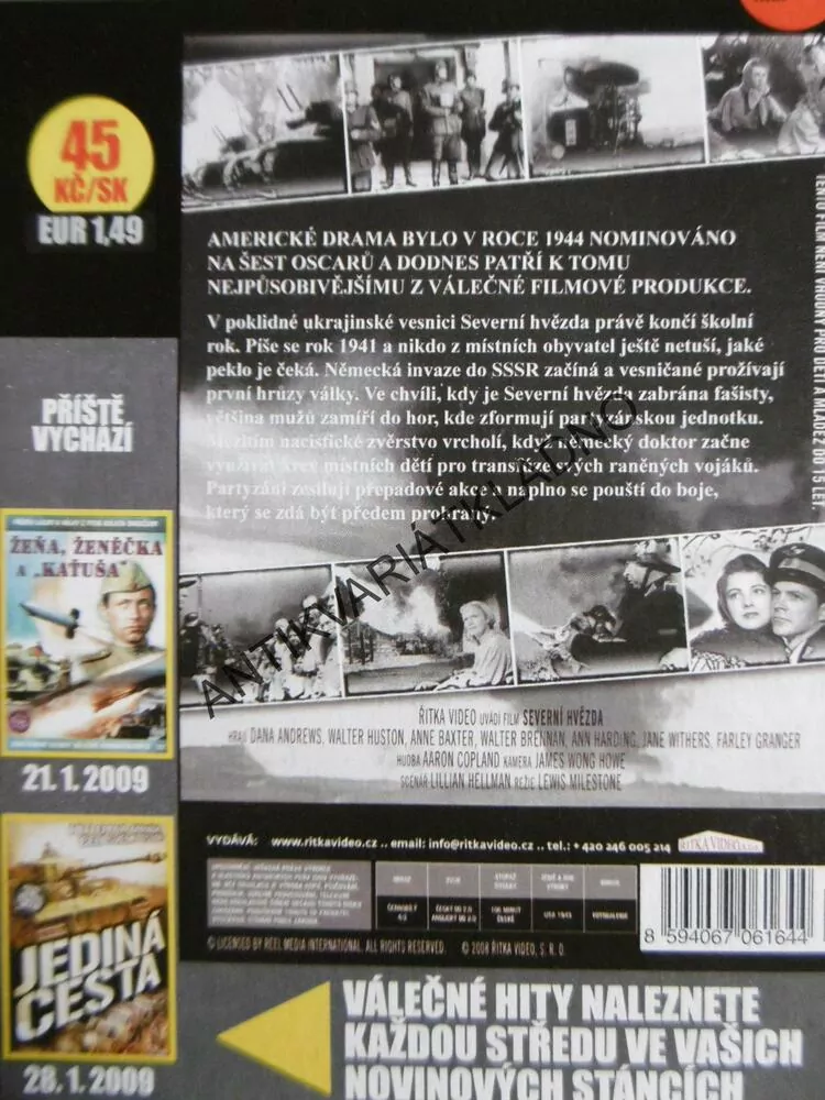 SEVERNÍ HVĚZDA, DVD FILM