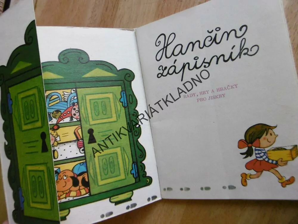 HANČIN ZÁPISNÍK, RADY, HRY A HRAČKY PRO JISKRY, LHOTOVÁ, FALTOVÁ, 1975