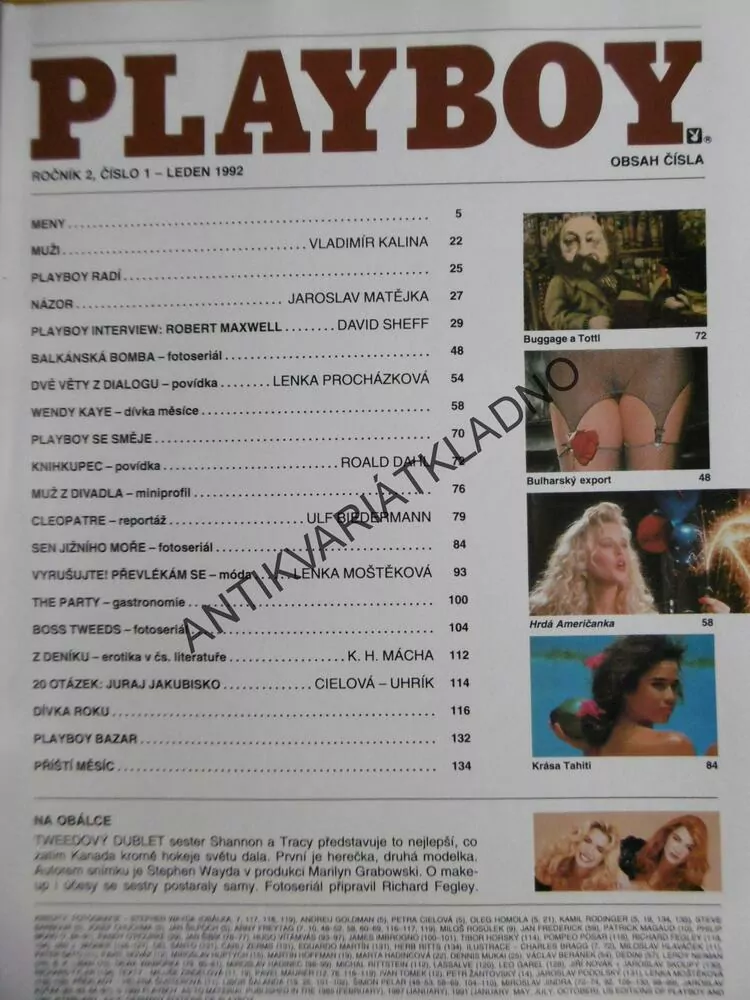 PLAYBOY, 1/1992,