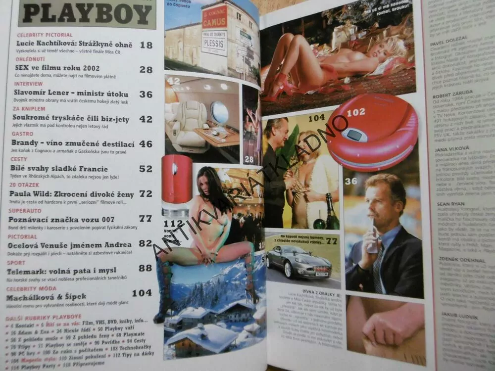 PLAYBOY, 12/2002, PAULA WILD, SLAVOMÍR LENER,