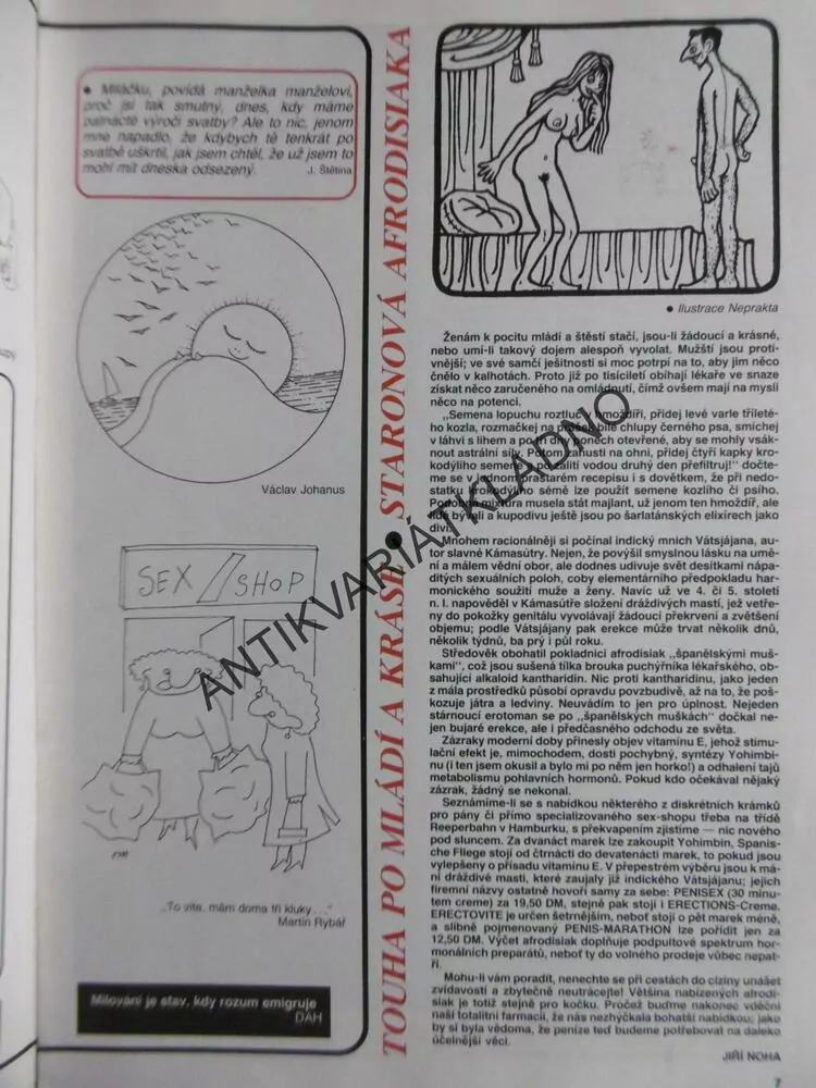 SEX BOX,6.,  MĚSÍČNÍK HUMORU O ŽENÁCH A MUŽÍCH, NEPRAKTA, 1990