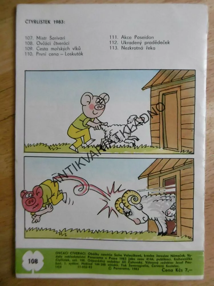 ČTYŘLÍSTEK 108 - OVČÁCI ČTVERÁCI