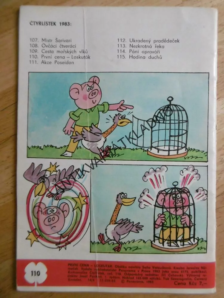 ČTYŘLÍSTEK 110 - PRVNÍ CENA- LOSKUTÁK