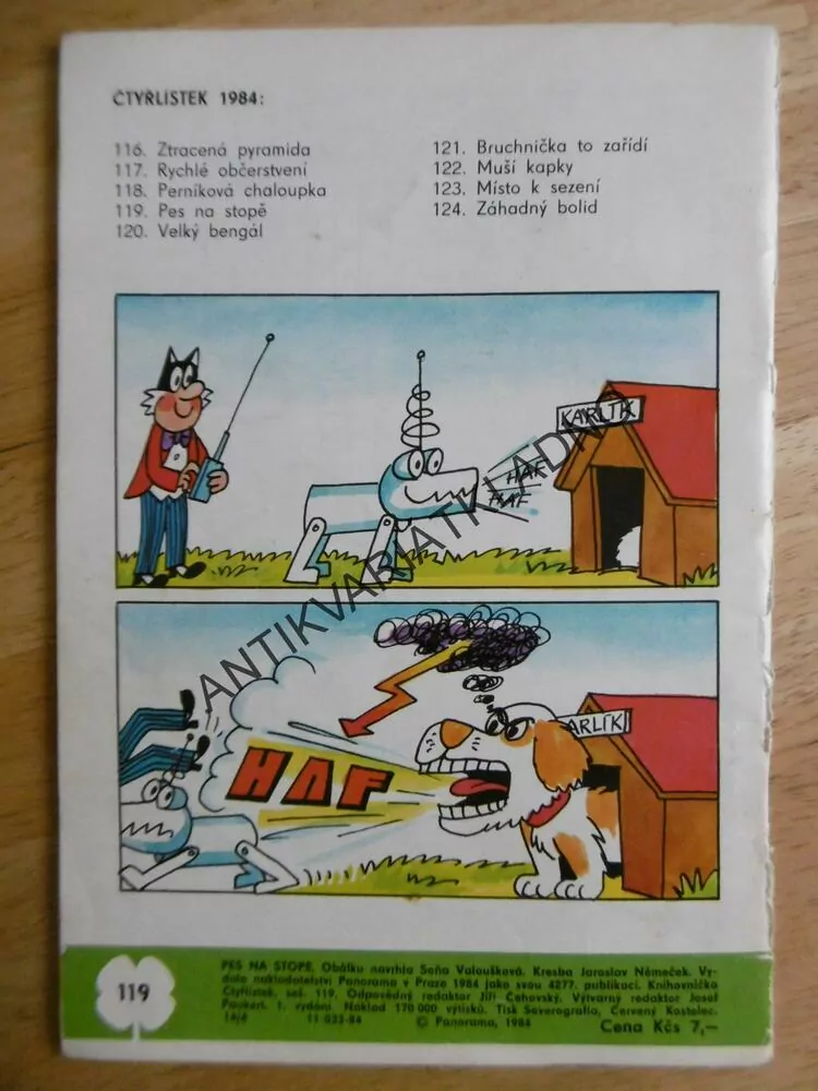 ČTYŘLÍSTEK 119 - PES NA STOPĚ