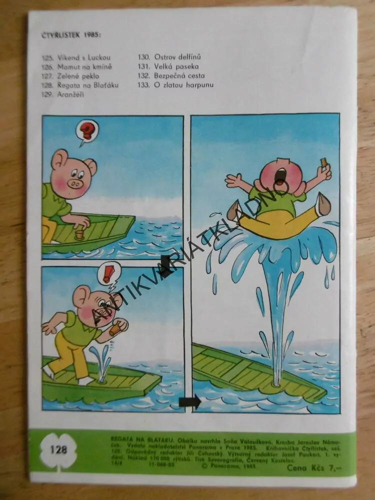 ČTYŘLÍSTEK 128 - REGATA NA BLAŤÁKU